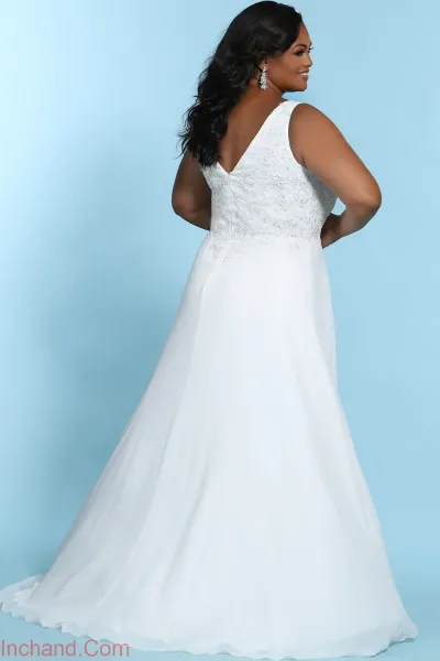  عکس لباس عروس برای افراد شکم دار