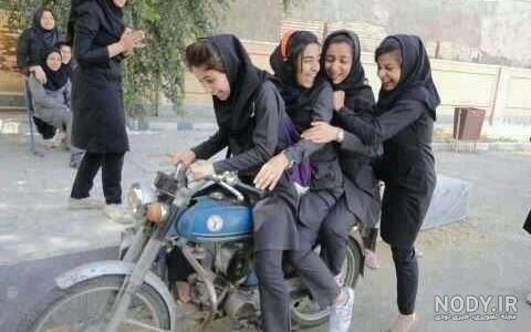 عکس دختر با موتور سنگین برای پروفایل