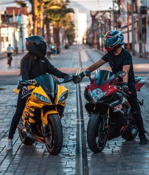 عکس دختر با موتور سنگین برای پروفایل