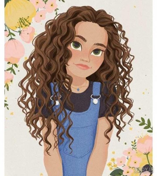  عکس مو فرفری ها برای نقاشی