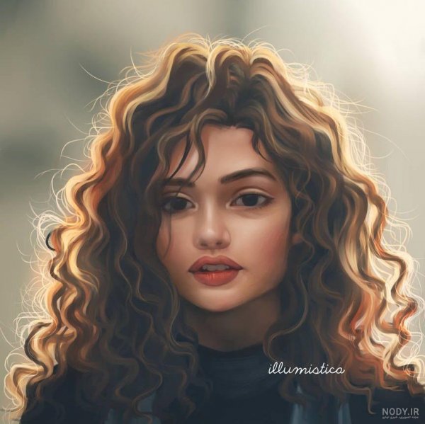  عکس مو فرفری ها برای نقاشی