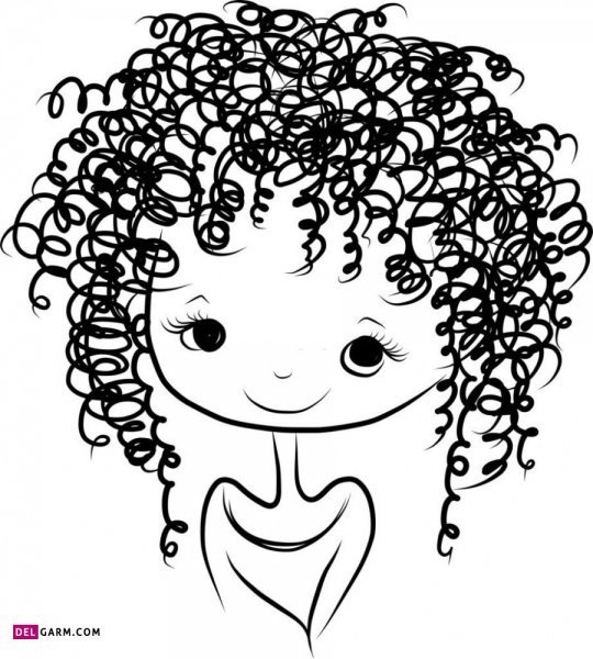  عکس مو فرفری ها برای نقاشی