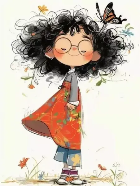  عکس روز مو فرفریا مبارک کارتونی