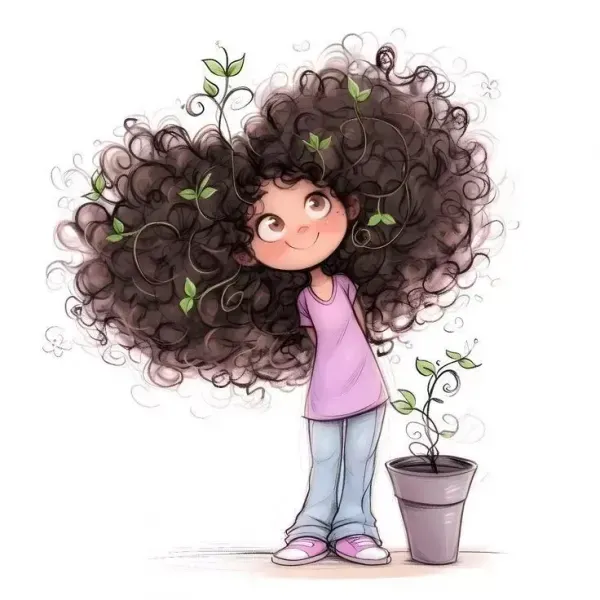  عکس روز مو فرفریا مبارک کارتونی