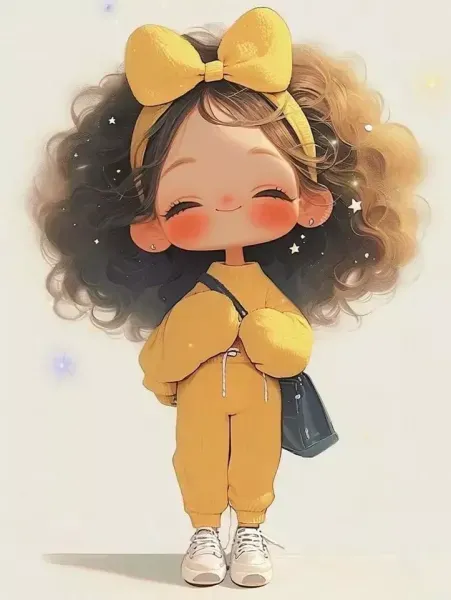  عکس روز مو فرفریا مبارک کارتونی