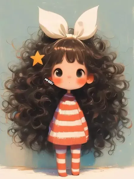  عکس روز مو فرفریا مبارک کارتونی