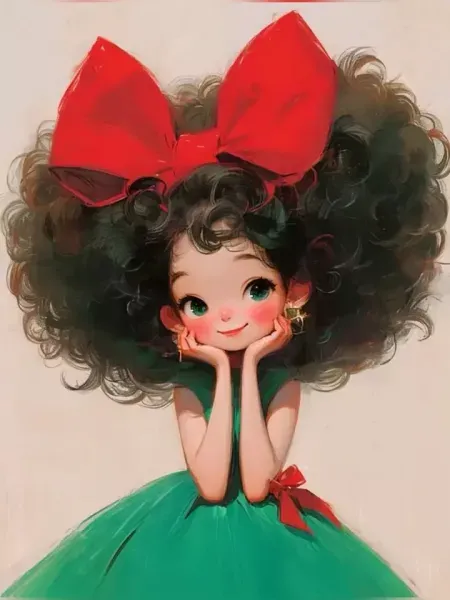  عکس روز مو فرفریا مبارک کارتونی