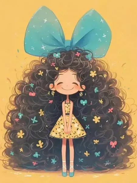  عکس روز مو فرفریا مبارک کارتونی