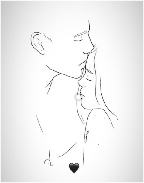  نقاشی عاشقانه دو نفره با مداد