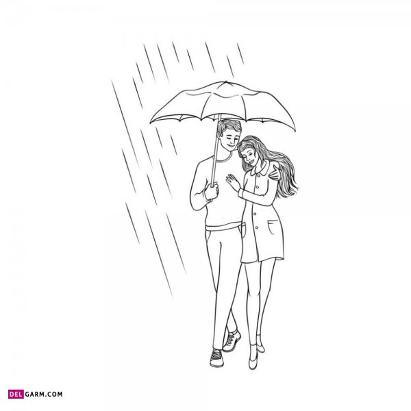  نقاشی عاشقانه دخترانه