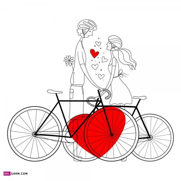  نقاشی عاشقانه دخترانه