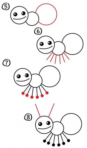  نقاشی مورچه زیبا