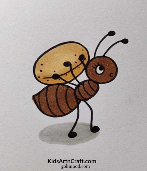  نقاشی مورچه آسان