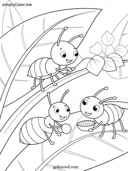  نقاشی مورچه آسان