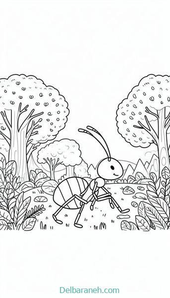  نقاشی مورچه کیوت