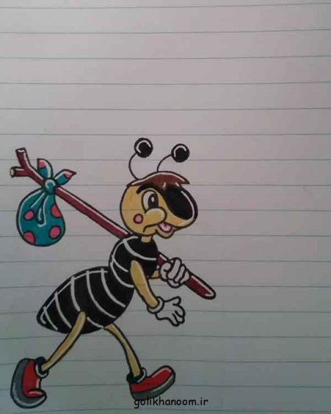  نقاشی مورچه کیوت