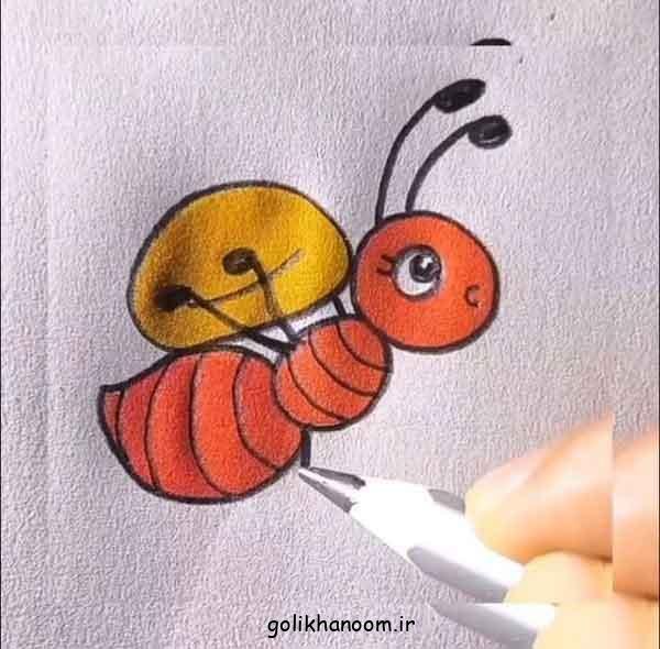  نقاشی مورچه کیوت