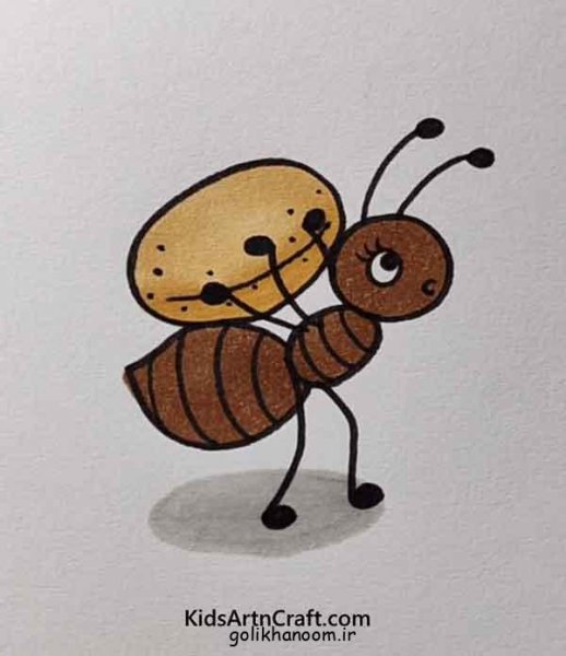  نقاشی مورچه کیوت