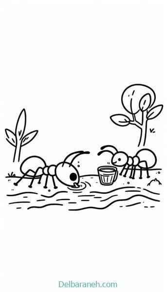  نقاشی مورچه کیوت