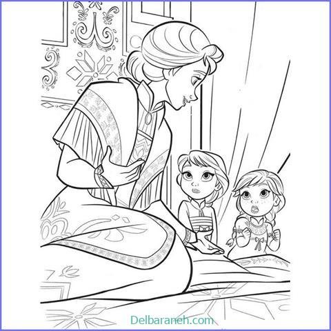  عکس نقاشی السا و آنا ساده