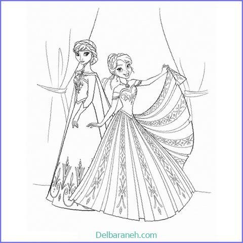  عکس نقاشی السا و آنا ساده