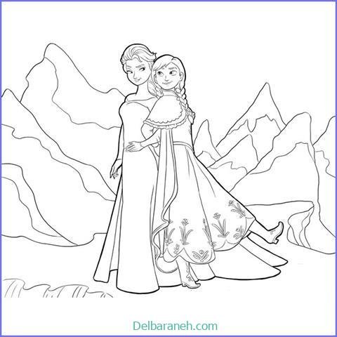  عکس نقاشی السا و آنا ساده