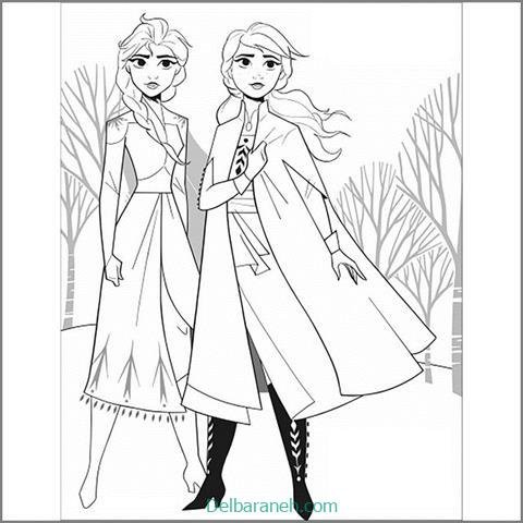  عکس نقاشی السا و آنا ساده