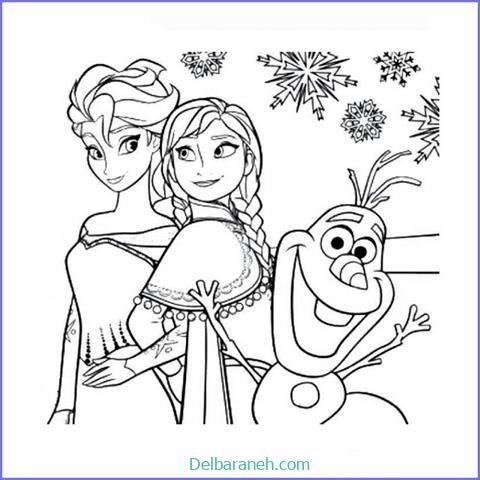  عکس نقاشی السا و آنا ساده