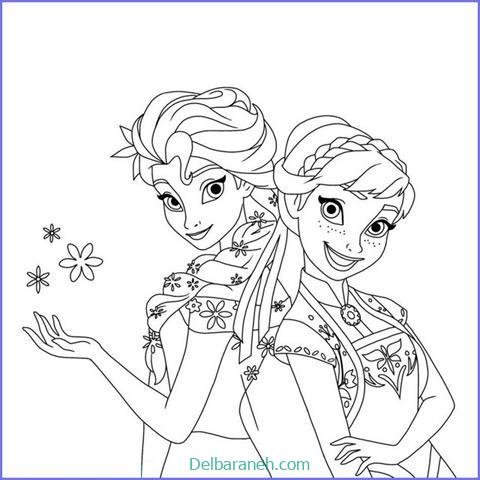  عکس نقاشی السا و آنا ساده