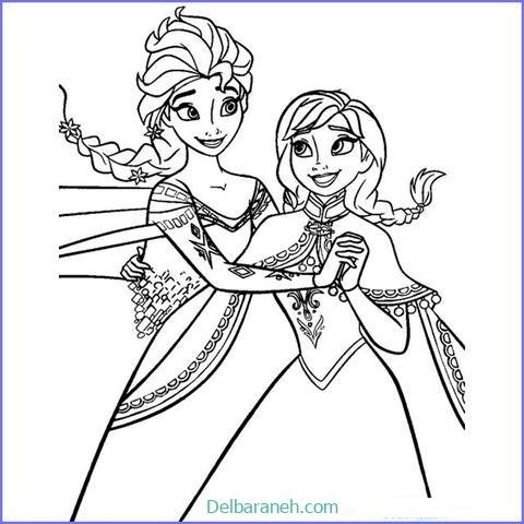  عکس نقاشی السا و آنا ساده