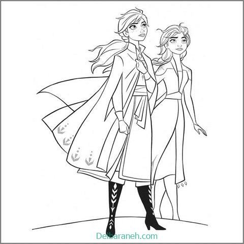  عکس نقاشی السا و آنا ساده