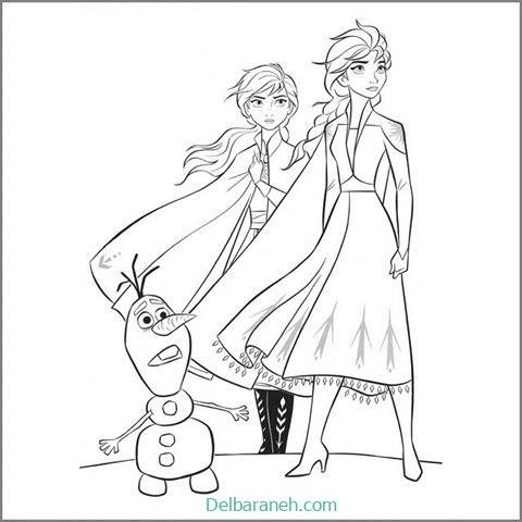  عکس نقاشی السا و آنا ساده