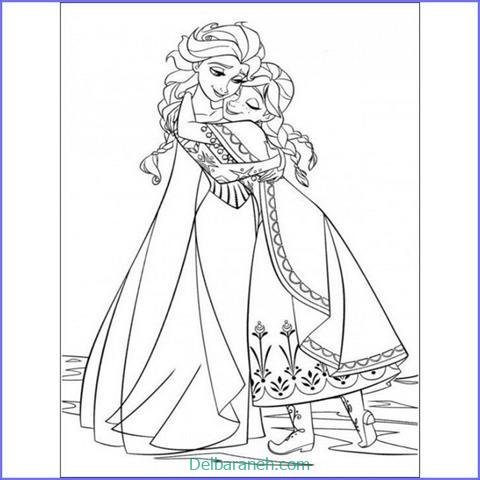  عکس نقاشی السا و آنا ساده