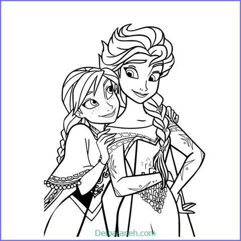  عکس نقاشی السا و آنا ساده