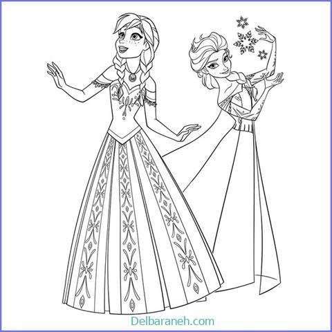  عکس نقاشی السا و آنا ساده