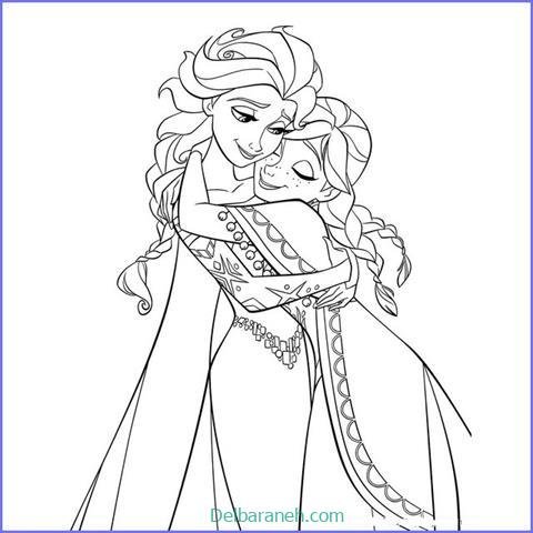  عکس نقاشی السا و آنا ساده