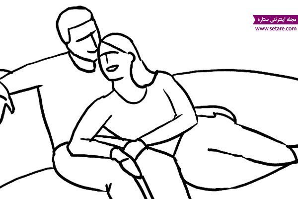  عکس دو نفره نقاشی