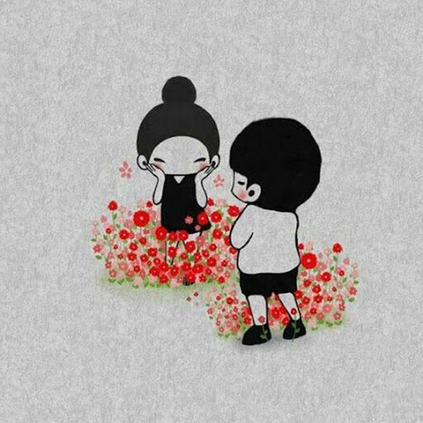  عکس دو نفره نقاشی