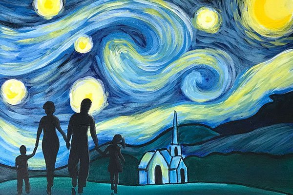  عکس دو نفره نقاشی