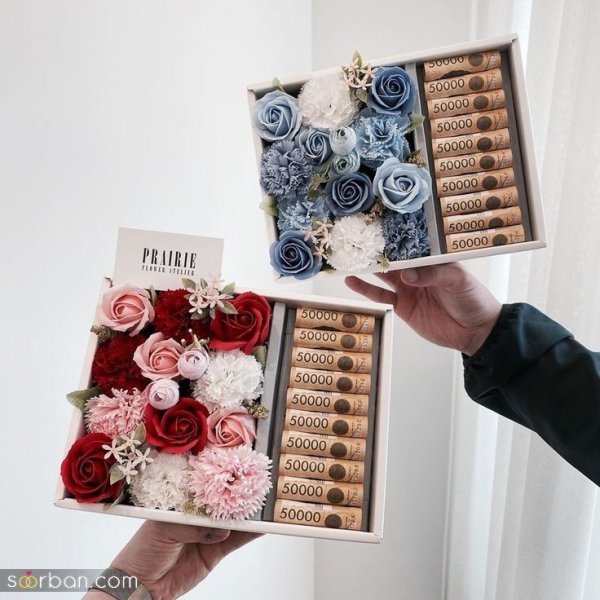  ایده عکس تزیین دسته گل با پول