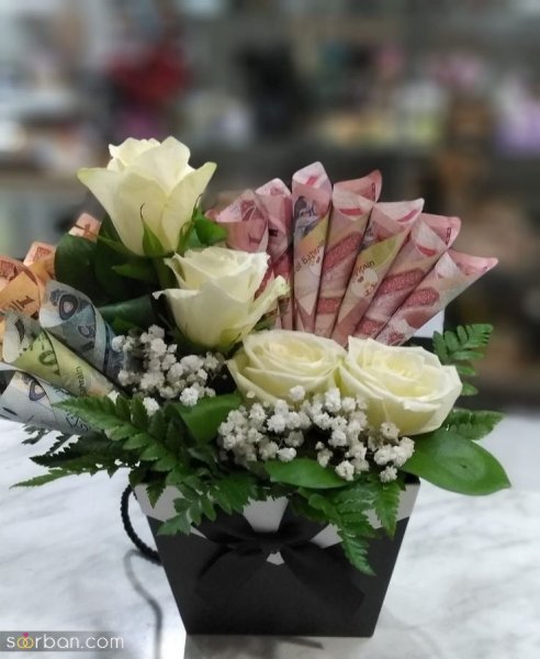  ایده عکس تزیین دسته گل با پول