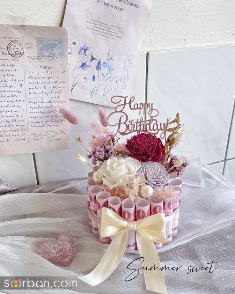 ایده عکس تزیین دسته گل با پول