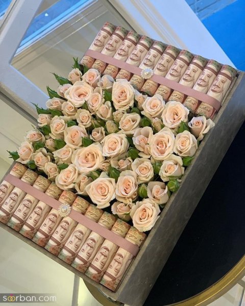  ایده عکس تزیین دسته گل با پول