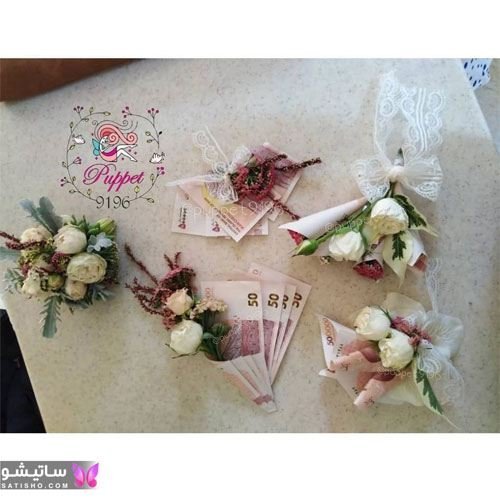  عکس دسته گل با پول ساده