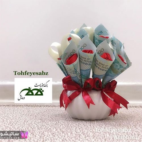  عکس دسته گل با پول ساده