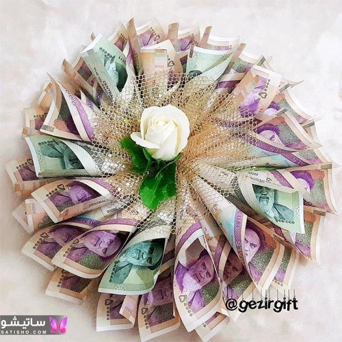  عکس دسته گل با پول ساده