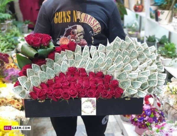  عکس دسته گل با پول ساده