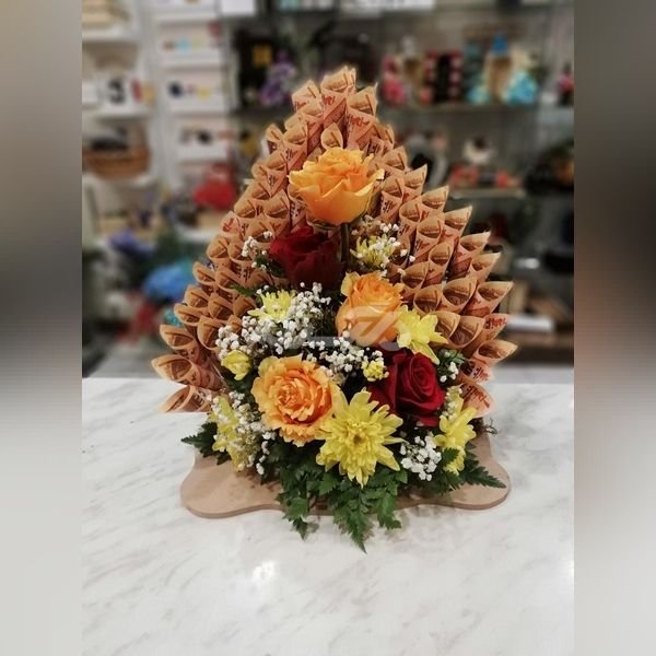  عکس دسته گل با پول برای کادو