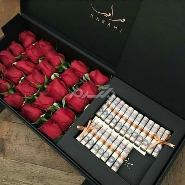  عکس دسته گل با پول برای کادو