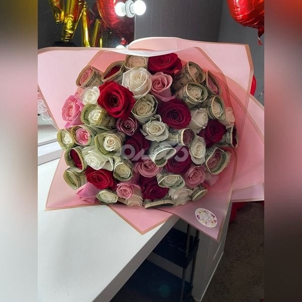  عکس دسته گل با پول برای کادو